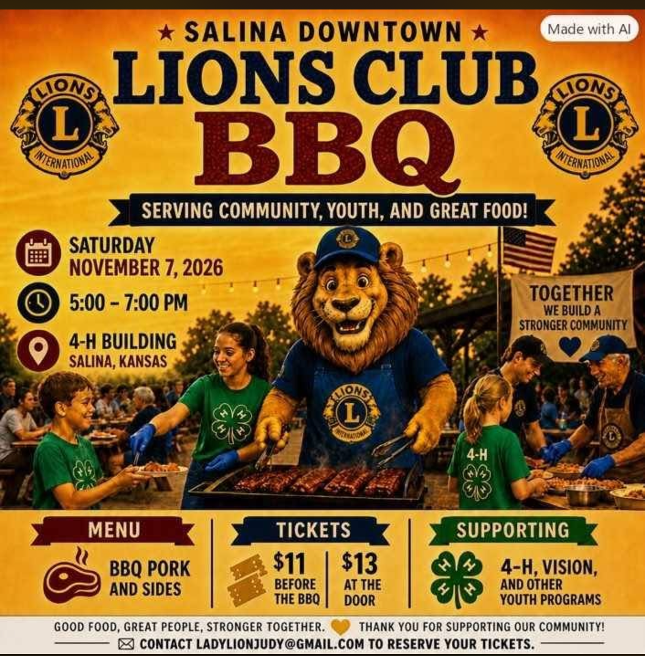 Lions Club BBQ - Saline County